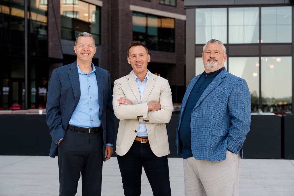 Josh Robinson, Mike Nathan, and Brian Kueppers, founding partners of Exit 156 Capital