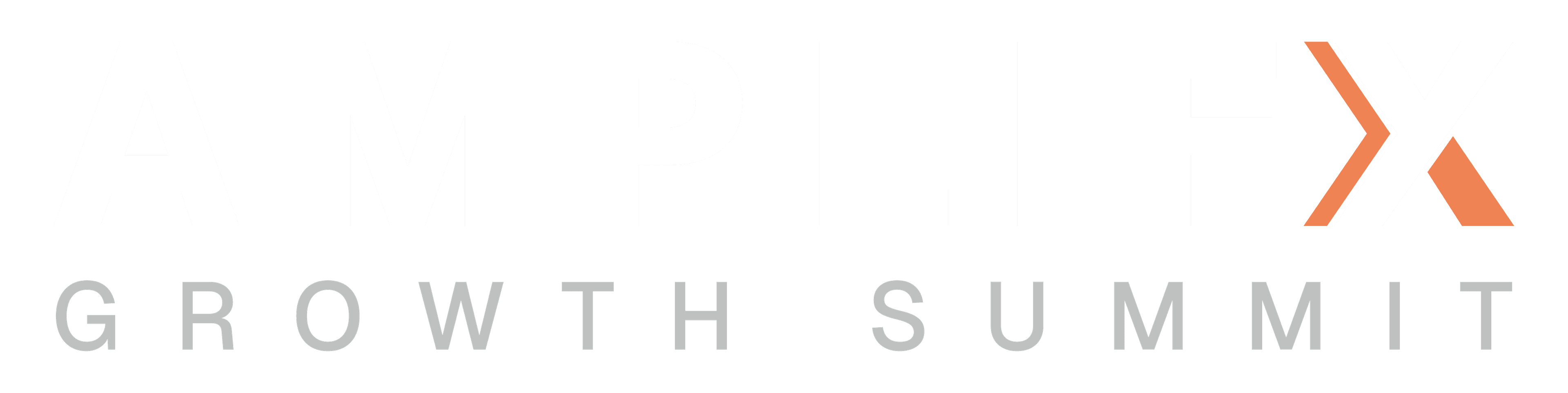 AmplifyX Growth Summit logo, annual founder and investor convening